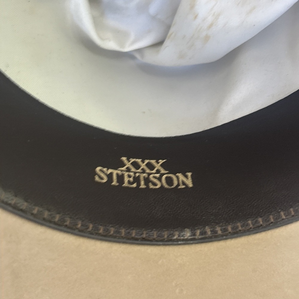 Vintage Stetson Silverbelly Cowboy Hat 3X Beaver 6 7/8 1950's-60's‎ Union Tag - Picture 7 of 13